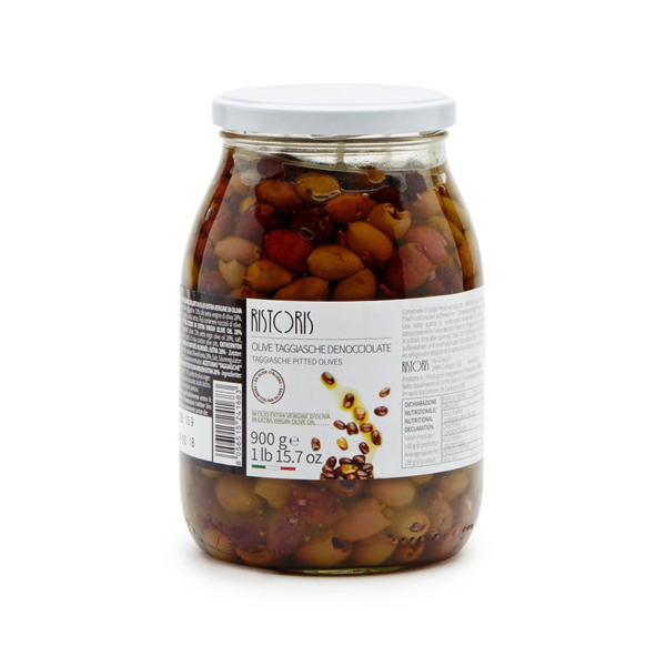TAGGIASCHE PITTED OLIVES 900G
