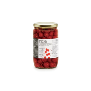 RED CHERRIES WITH STEM FOR COCKTAIL 750G