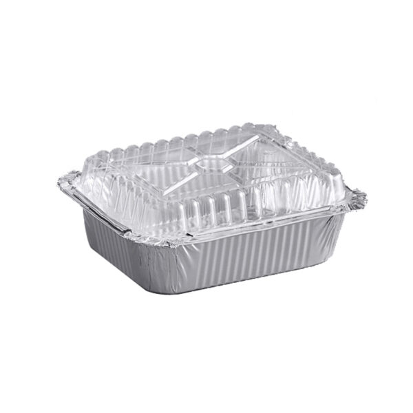 1 LB FOIL CONTAINER WITH DOME LID