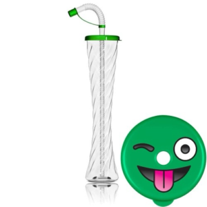 12 OZ. SLUSH EMOJI CUP - GREEN