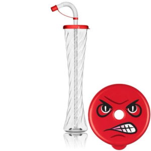 12 OZ. SLUSH EMOJI CUP - RED