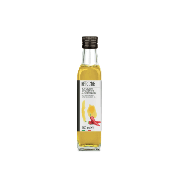 EXTRA VIRGIN OLIVE OIL WITH CHILI PEPPER BOTTLE 250ML