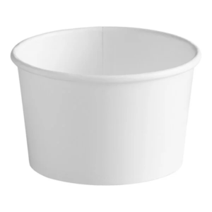 8 OZ. WHITE PAPER GELATO / ICE CREAM  CUP