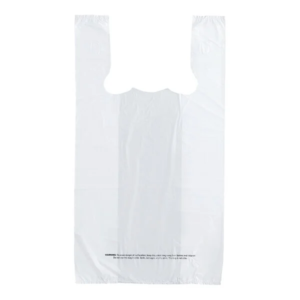 STANDARD SIZE WHITE PLASTIC BAG