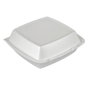 8" x 8" x 3" WHITE FOAM SQUARE TAKE-OUT BOX
