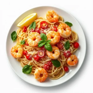 Test Products: Spaghetti Aglio Olio Shrimp Extra Spicy