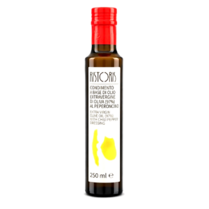 EXTRA VIRGIN OLIVE OIL WITH CHILI PEPPER BOTTLE 250ML
